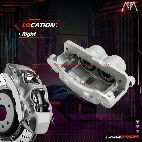 18B4728 Front/Rear Right Brake Caliper Assembly for Cadillac 2002-2006 Escalade, for GMC 2003-2005 Safari/Savana 2500, 1999-2006 Sierra 1500, for Chevy 2003-2005 Astro, 2003-2008 Express 1500 in Kuwait