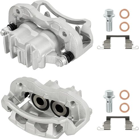 Rear Disc Brake Caliper Assembly w/Bracket for 2000-2004 Ford F-250 F-350 Super Duty, 2000-2005 Ford Excursion, Replacement 18-B4752 18-B4753 in Kuwait