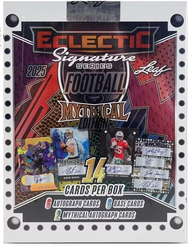 2025 Leaf Eclectic Signature Series Football Mythical Hobby Trading Card Box (6 Autographs Per Box) 2 Mythical Autograph Cards Per Box! in Saudi Arabia