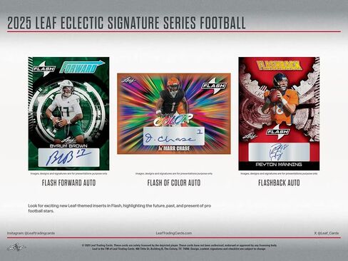 2025 Leaf Eclectic Signature Series Football Mythical Hobby Trading Card Box (6 Autographs Per Box) 2 Mythical Autograph Cards Per Box! in Saudi Arabia