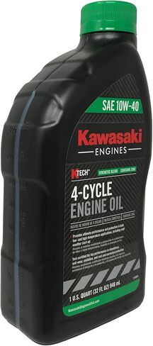 أربع عبوات CYCLEMAX متوافقة مع زيت جزازة العشب Kawasaki KTECH SAE 10W40 4 Cycle 99969-6296 تحتوي على أربعة كوارتات وقمع in Kuwait