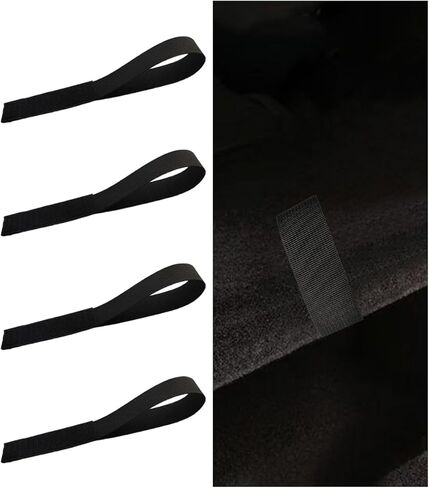 4 قطع حبل سحب لغطاء صندوق السيارة من أجل TeslModelY، حزام حبل من النايلون الأسود، حزام صندوق السيارة، متوافق مع سيارة الركاب، ملحقات TeslModelY in Kuwait
