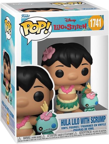 Funko Pop! & Buddy: Lilo & Stitch - Hula Lilo with Scrump - Collectable Vinyl Figure - Gift Idea - Official Merchandise - Toys for Kids & Adults - Disney Fans - Model Figure for Collectors in Kuwait