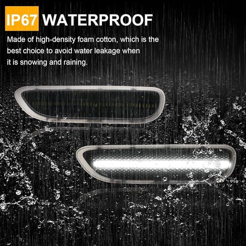 Front Bumper LED Reflector Lights Replacement for 3 Series E46 325i 325Ci 330Ci 330i 2-Door Coupe Convertible 1999-2003, E46 M3 2001-2006, 2 PCS Side Marker Fender Driving Parking Lamp in Kuwait