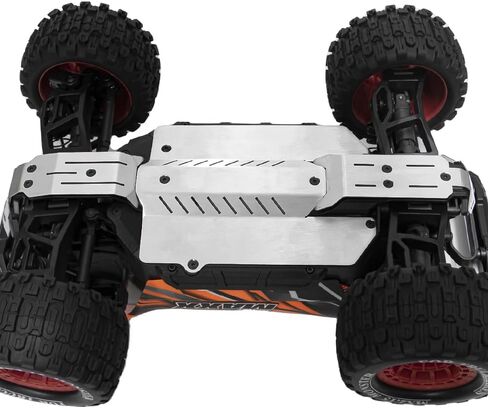 Stainless Steel RC Chassis Armor Skid Plate Protecter Guard Upgrade Part for Traxxas Mini Maxx Monster Truck 107154-1 Mini XRT 108076-1 (Silver in Kuwait