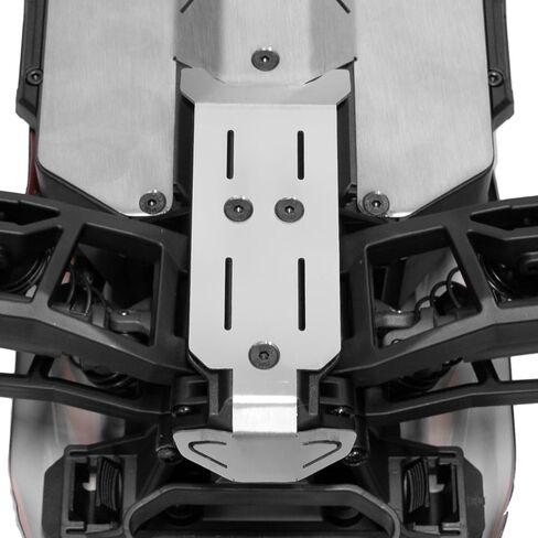 Stainless Steel RC Chassis Armor Skid Plate Protecter Guard Upgrade Part for Traxxas Mini Maxx Monster Truck 107154-1 Mini XRT 108076-1 (Silver in Kuwait