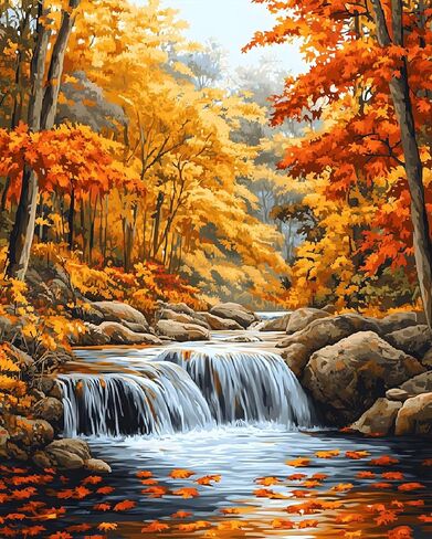 TFIAVSIN Christian & Nature Art for Adults Beginners, Jesus with Two Lambs Walking on Forest Lane Adult Paint by Numbers Kit, Stress Relief Art Crafts, 16x20 Inch in Saudi Arabia