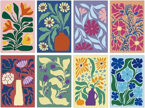 Miucat 32 Pack Floral Blank Cards with Envelopes, Flower Greeting Cards Set Boxed, 8 Designs Note Cards for Thank You, Graduation, Birthday, Wedding, All Occasions in Kuwait