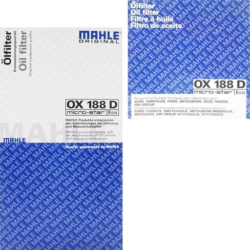 MAHLE OX 188D Engine Oil Filter, 1 Pack in Kuwait