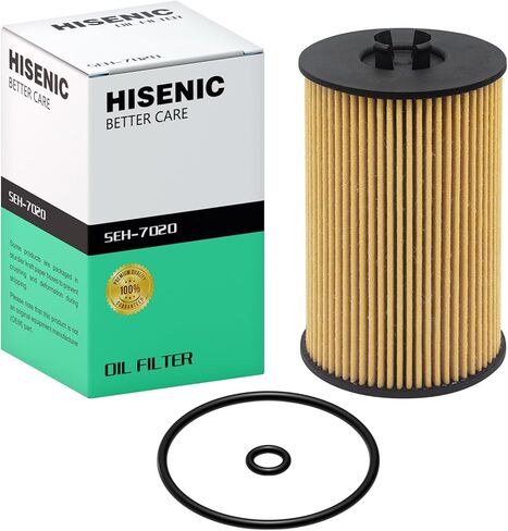 Oil Filter 2015 2.0L Fits Select Volkswagen Beetle Jetta Passat Golf SportWagen Crafter Van Transporter HU7020Z, Direct Replacement for OE# 03N115466 03N115562B in Kuwait