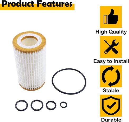 0001802609 Oil Filter Compatible with Mercedes-Benz CLS550 E550 S550 GL450 SL550 R550 E300 C300 GL550 SLK300 in Kuwait