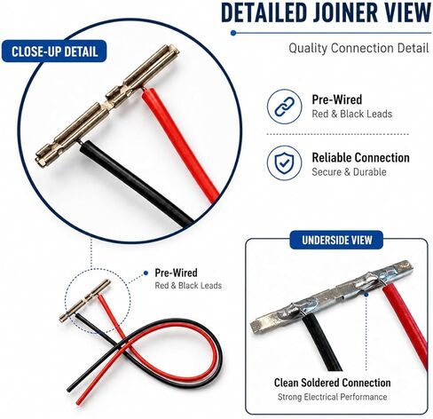 N Scale Track Power Feeders (20 Pair) !Best Value! – Pre-Wired Rail Joiners for Model Train Wiring, No Soldering Required (Code 80) – Compatible with Atlas, Bachmann, Walthers in Saudi Arabia