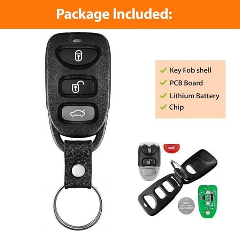 Keyless Key Fob Remote Control Replacement for 2007 - 2010 Kia Rondo Sorento PLNHM-T011 315MHz 4 Buttons in Saudi Arabia