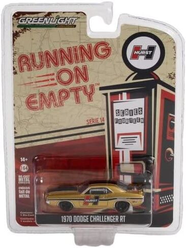 1970 Dodge Challenger R/T, Gold - Greenlight 41140C/48-1/64 Scale Diecast Model Toy Car in Kuwait