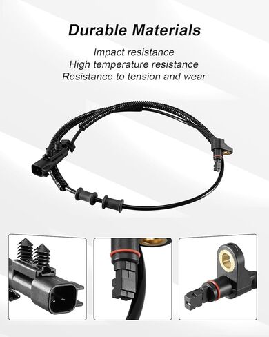 2Pcs Front ABS Wheel Speed Sensor Left and Right Compatible with Dodge Nitro 2007-2011 Fit for Jeep Liberty 2008-2012 Replace ALS1916 68004019AA 68004019AB 68004019AC, Driver Passenger Side in Saudi Arabia