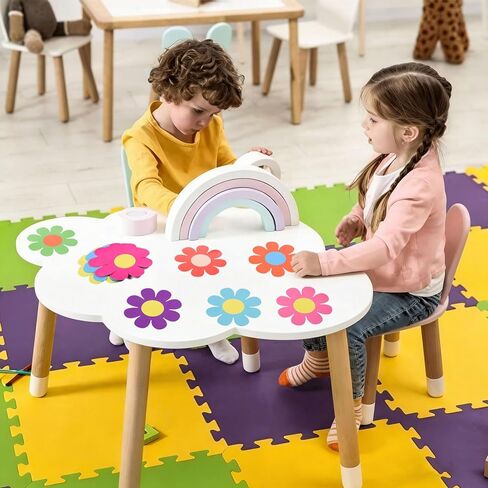 MoDooris 108 PCS Flower Cutouts for Bulletin Board Decoration 5 Inch Paper Floral Cut-Outs Double-Sided Flower Die Cuts Colorful Classroom Decor with Glue Points for Spring Summer Back to School in Saudi Arabia