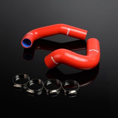 PIT66 Silicone Radiator Hose Kit,Compatible with 1955-1957 Chevy Small Block 150/210 V8 Red with Clamps in Kuwait