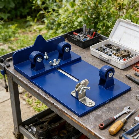 Glass Bottle Cutter with Sharp Carbide Head | Precision Scoring Tool for DIY Projects | Easy Machine Kit for Cutting & Crafting Glass Blue in Kuwait