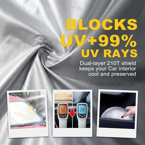 Windshield Sun Shade, Foldable Front Car Window Shades Cover for Windshield Sun Visor Protector, Keep Interior Cool, Universal Fit for Sedan SUV MPV, Car Accessories (57.09" x 31.5 ") in Saudi Arabia