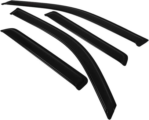 OCPTY Window Visors Tape-on Rain Guards Side Window Deflectors 2pcs for Front Doors and 2pcs for Rear Doors Fits for 2003 for Chevrolet Blazer in Kuwait