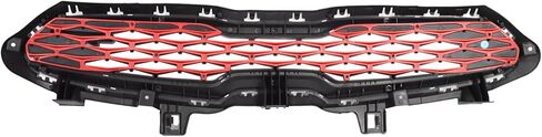 Upper Grille W/Red Trim & Radiator Support Cover Compatible with Kia Forte GT 2019 2020 2021 Bumper Grill & Radiator Sight Shield Cover 86370M7000 86350M7010 KI1224116 KI1200205 in Saudi Arabia