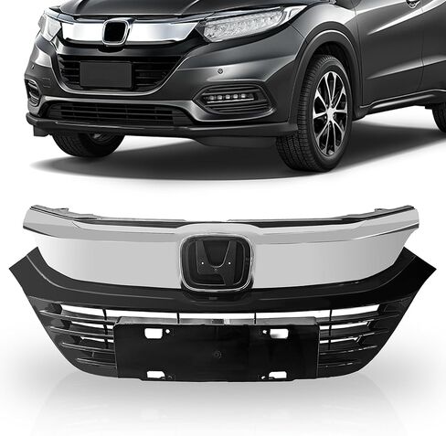 PartsFlow Grille Compatible With 2016 2017 2018 Honda HR-V Sport Front Factory Style Chrome Bumper Grill in Kuwait