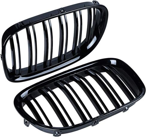 بديل لـ 2009-2015 BMW F01 F02 730i 740i 750i 760i سيدان شبكة الكلى جانب الركاب (شرائح مزدوجة سوداء لامعة) in Kuwait