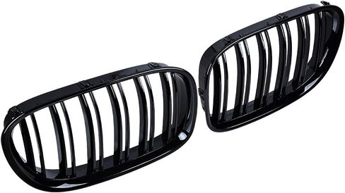 بديل لـ 2009-2015 BMW F01 F02 730i 740i 750i 760i سيدان شبكة الكلى جانب الركاب (شرائح مزدوجة سوداء لامعة) in Kuwait