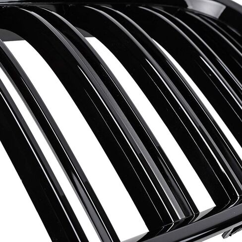 بديل لـ 2009-2015 BMW F01 F02 730i 740i 750i 760i سيدان شبكة الكلى جانب الركاب (شرائح مزدوجة سوداء لامعة) in Kuwait