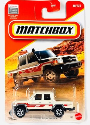 Matchbox '17 Toyota Landcruiser 78 [Beige] 40/125, 1:64 Scale Diecast Toy Vehicle in Kuwait