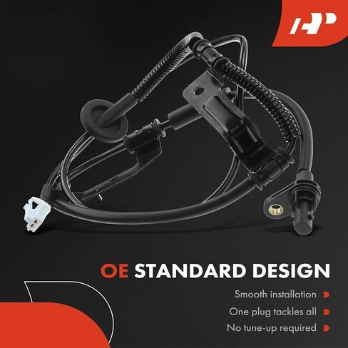 A-Premium ABS Wheel Speed Sensor Compatible with Kia Models - Rondo 2007 2008 2009 2010 - Rear Left Driver Side, Replace# 95680-1D000, 956801D000 in Kuwait