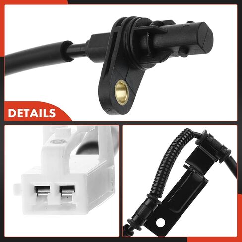 A-Premium ABS Wheel Speed Sensor Compatible with Kia Models - Rondo 2007 2008 2009 2010 - Rear Left Driver Side, Replace# 95680-1D000, 956801D000 in Kuwait