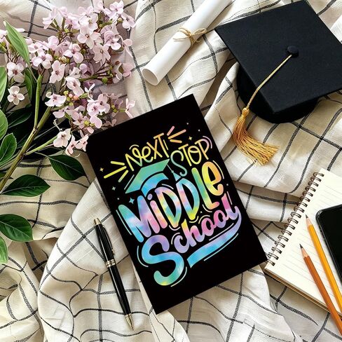 Goroar Funny Elementary School Graduation Card for Kids, Congratulations Card for 5th 6th Grade Graduate, Next Stop Is Middle School in Saudi Arabia