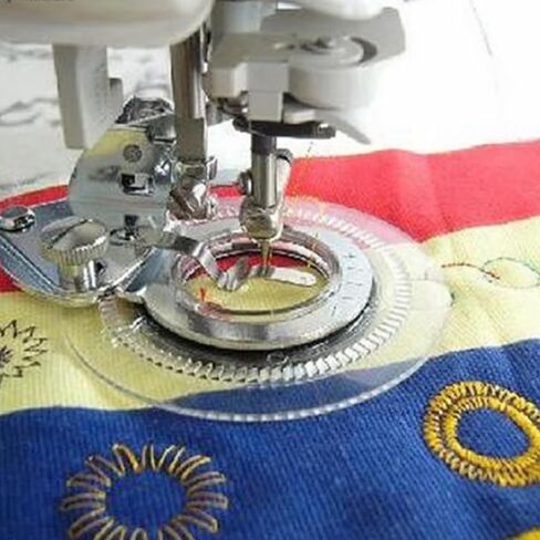 Decorative Daisy Flower Stitch Sewing Machine Presser Foot - Fits All Low Shank Singer, Brother, Babylock, Euro-Pro, Janome, Kenmore, White, Juki, New Home, Simplicity, Elna and More! in Kuwait