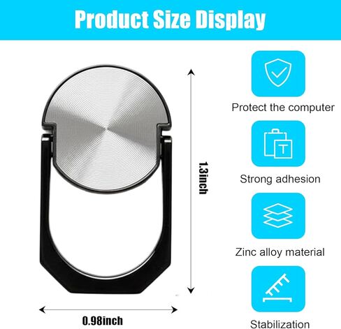 Adhesive Laptop Stand Set of 2 Portable Ergonomic Riser for Desk Travel Home Office Suitable for Wife Mom Partner(Silvery) in Kuwait
