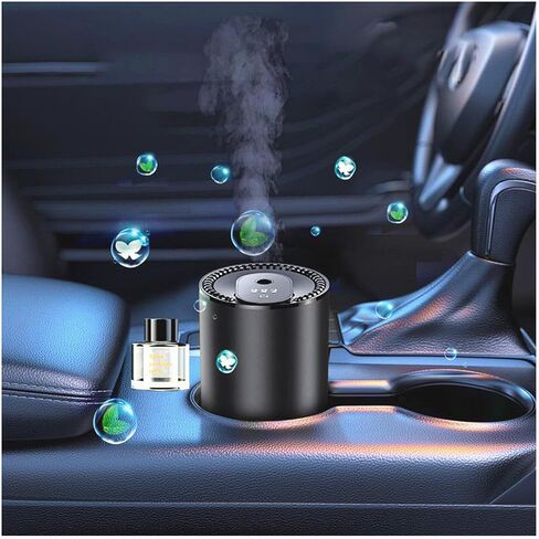 Smart Car Air Freshener 50ML Perfume Ultrasonic Mist Aromatherapy Diffuser Portable Humidifier for Car and Home Use Automatic Start and Stop 3 Modes 4 Freshness Principles(Charming Encounters) in Saudi Arabia