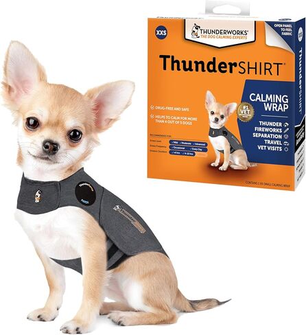 ThunderShirt for Dogs, Small, Heather Gray Classic - Dog Anxiety Relief Calming Vest in Saudi Arabia