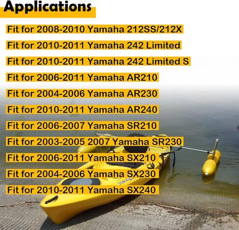 F1C-U1552-00-00 2Pcs Rear Grab Handle Grip Assembly Compatible with Yamaha Boats SX230, SX190, 212X, AR/SX 240, 242, Limited S 210/190/192 – Anti-Slip Kayak Handle Replacement in Saudi Arabia