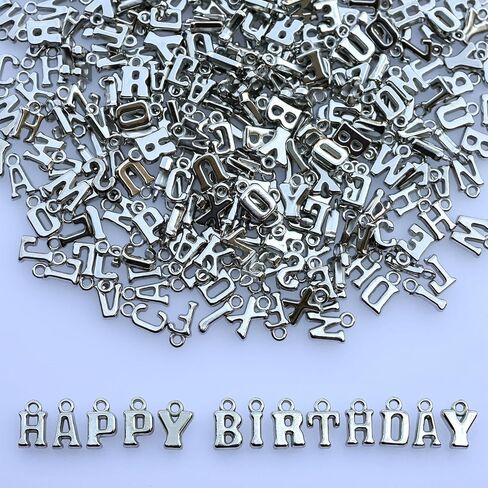 300+ Pieces Big Large Alphabet Letter Beads A-Z Mixed Plastic Shape Loose Charms Bead for Jewelry Making Bracelets Necklaces Key Chains (Golden) in Saudi Arabia