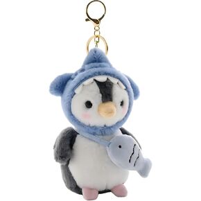 OROZCOR Cute Plush Keychain, Penguin Plush Key chain Bag Charms - Cute Stuffed Animal Backpack Charm in Saudi Arabia
