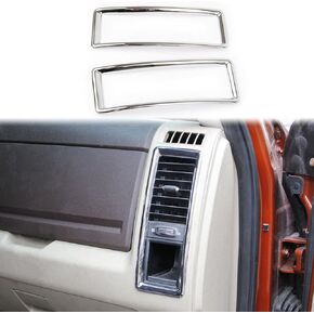 Chrome Dashboard Side A/C Vent Frame Cover Trim fit 2009-2018 Dodge RAM 1500 2500 3500 Accessories in Saudi Arabia