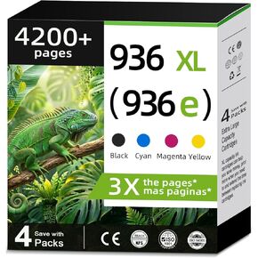 936XL 936 خراطيش حبر سوداء اللون بديلة لـ HP 936e 936 HP936 HP936e XL 936XL HP936XL لـ OfficeJet Pro 9125e 9120e 9730e 9130 9135e 9122e 9128e 9110b 9120b 9130b الطابعة 9130e (الإصدار C75) in Kuwait