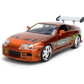 Diecast Model Car Compatible for Fast & Furious 25th Anniversary Edition 1:24 Brian's Toyota Supra in Brush Finish Color by Jada in Saudi Arabia