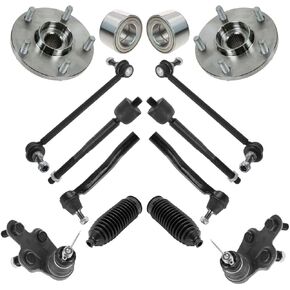 Front Ball Joint Tie Rod Sway Bar Hub Bearing Suspension Kit 14pc for Toyota for Sienna 2004-2010 PSA32898 in Saudi Arabia