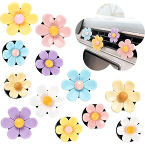 Cute Car Air Fresheners Vent Clips - 12Pcs Resin Pink Bow Heart Airvent Clips Cars Accessories Interior Aesthetic Women Automobile Air Conditioning Vents Decorations in Saudi Arabia