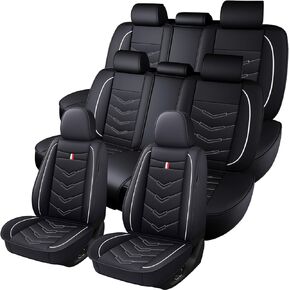Car Seat Covers 7 Seats for KIA Sorento 2009-2026,Premium Nappa Leather Waterproof Durable Seat Covers,Compatible Airbag Easy Install Clean Full Sets(Standard,Black) in Saudi Arabia