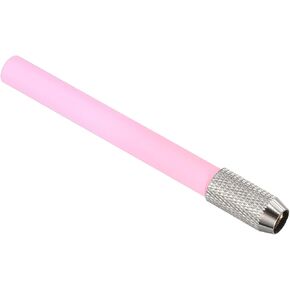 PATIKIL Pencil Extenders, 2Pcs Art Adjustable Metal Pencil Holder Lengthener Single-ended Pen Sleeve for Short Pencil Crayon Colored Pencils Writing Desk Office, Cyan Pink in Kuwait