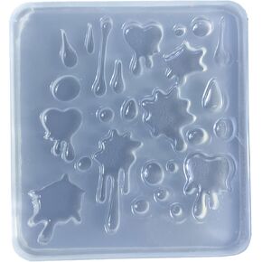 Small Water Droplet Resin Casting Mold Resin Art Mold Crystal Silicone Mold Epoxy Resin Keychain Pendant Mold in Saudi Arabia