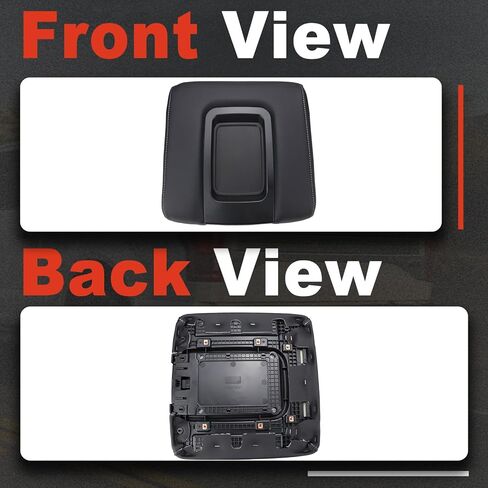 Center Console Lid Compatible with Chevy Chevrolet Silverado 1500 2500HD 3500HD Suburban Tahoe 2014-2020 GMC Sierra 2500 HD 3500 HD Yukon Armrest Arm Rest Cadillac Escalade Replacement 22881398 Black in Kuwait