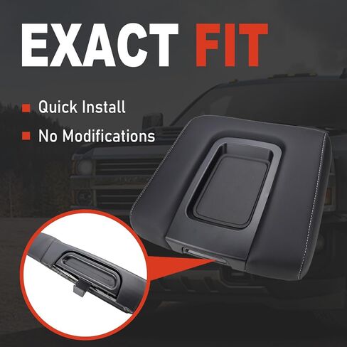 Center Console Lid Compatible with Chevy Chevrolet Silverado 1500 2500HD 3500HD Suburban Tahoe 2014-2020 GMC Sierra 2500 HD 3500 HD Yukon Armrest Arm Rest Cadillac Escalade Replacement 22881398 Black in Kuwait